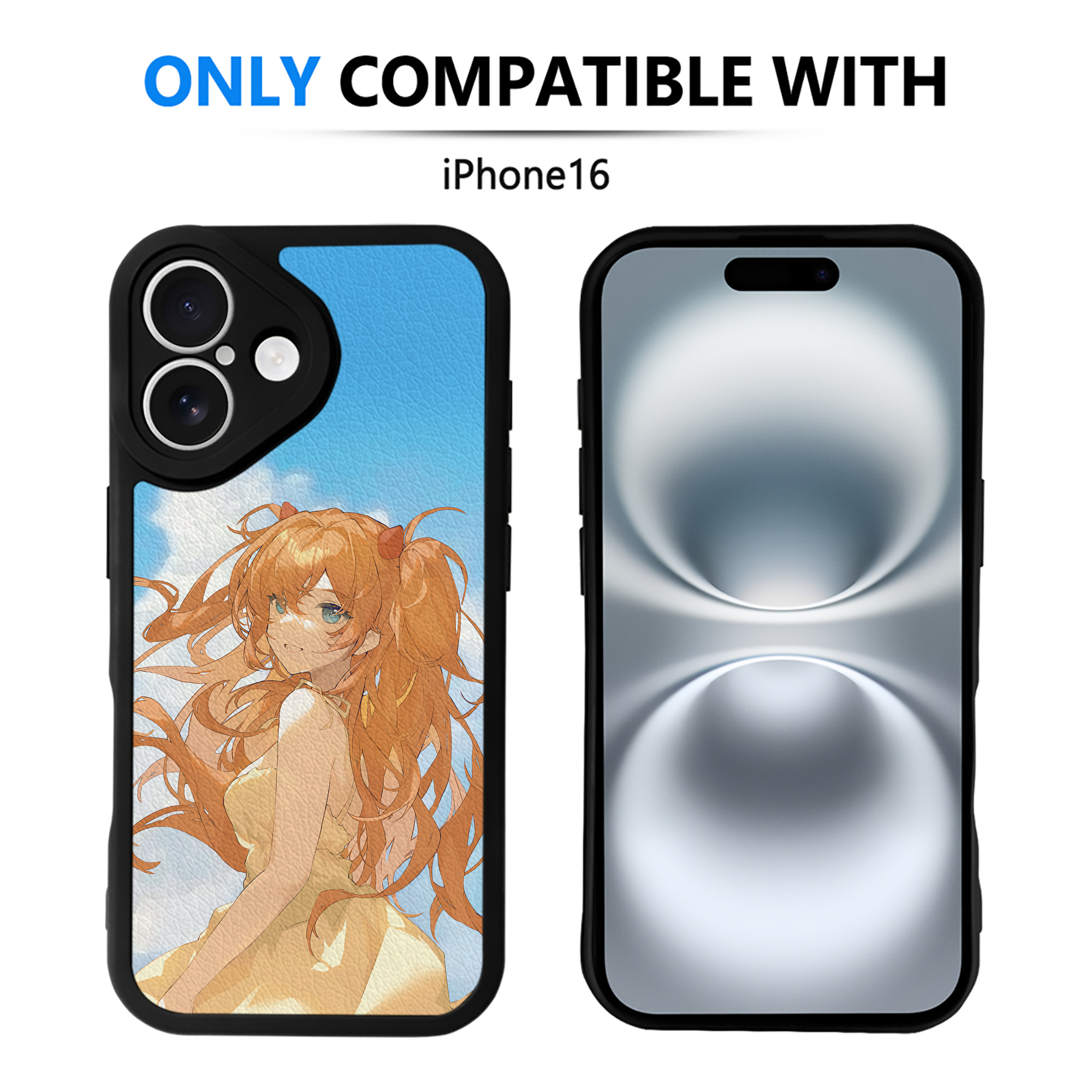 （画像用） EVA 新世紀エヴァンゲリオン 【iPhone 16シリーズ対応】シリコンスマホケース（レザー調） 材質：シリコン
